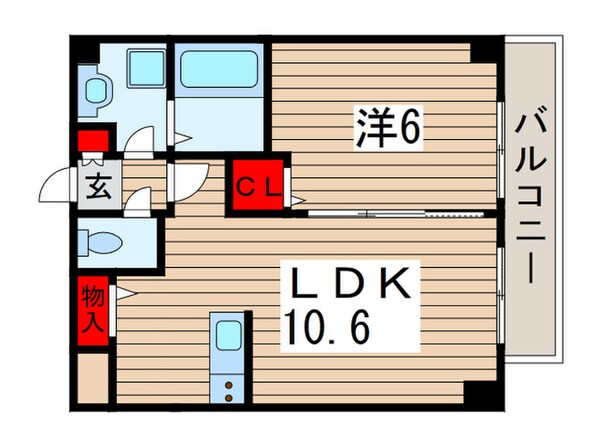 Asante稲毛海岸の物件間取画像